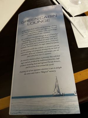Menu photo 4 The Green Cabin Room Vero Beach, FL Menu photo 4 The Green Cabin Room Vero Beach, FL
