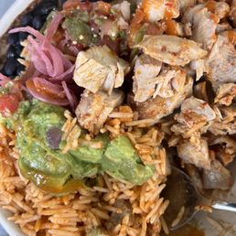a bowl of mexican food a bowl of mexican food