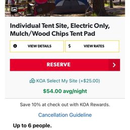 Camp site description