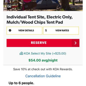 Flagstaff KOA - Camp site description - RV Parks Near Me - Flagstaff, Arizona