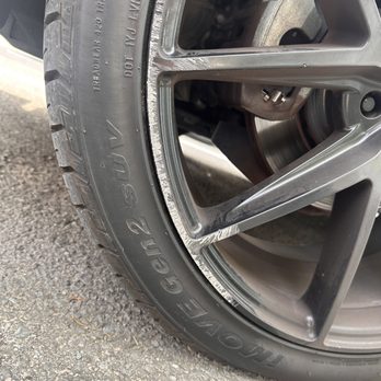 Firestone Complete Auto Care - Curb rash that Firestone did to my car while they what it in service. - Auto Repair Near Me - Murfreesboro, Tennessee
