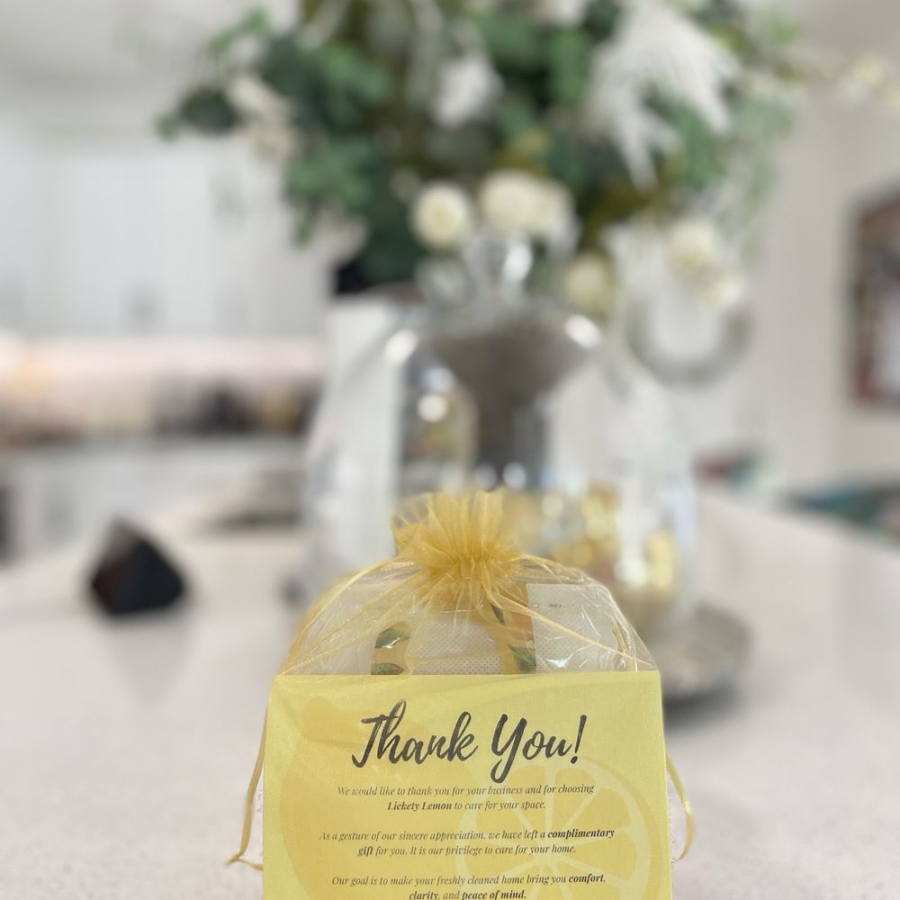 Lickety Lemon - Gift from the company - Home Cleaning Near Me