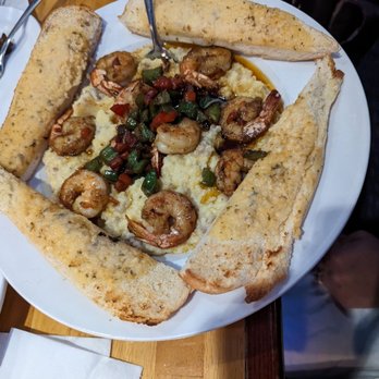 Schooners Grill - Shrimp and Grits the Garlic bread is to die for! - Sports Bars Near Me - Newport News, Virginia Schooners Grill - Shrimp and Grits the Garlic bread is to die for! - Sports Bars Near Me - Newport News, Virginia