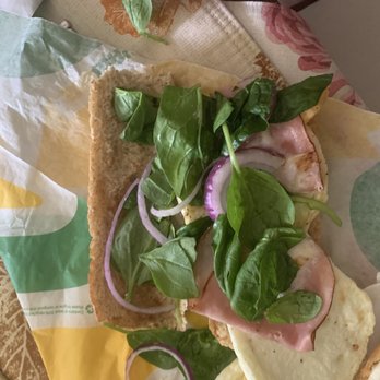 Subway - a sandwich with spinach, ham, and cheese - Sandwiches Near Me - Fairfield, California Subway - a sandwich with spinach, ham, and cheese - Sandwiches Near Me - Fairfield, California