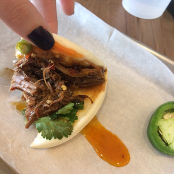 Heo Eatery - Half eatin braised beef bao - Vietnamese Near Me - Austin, Texas Heo Eatery - Half eatin braised beef bao - Vietnamese Near Me - Austin, Texas