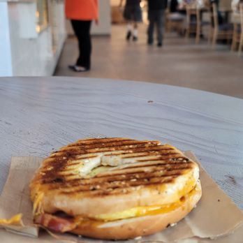 JJ Bean - double smoked bacon & egg breakfast bagel - Bakeries Near Me - Burnaby, British Columbia JJ Bean - double smoked bacon & egg breakfast bagel - Bakeries Near Me - Burnaby, British Columbia