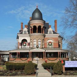Seiberling Mansion - Seiberling Mansion decked for holiday.