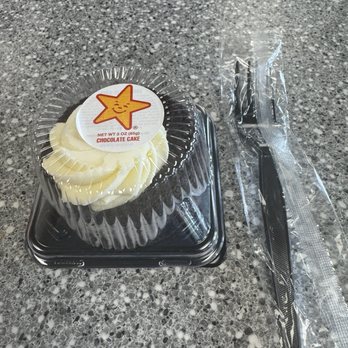 Carl's Jr - Chocolate Cake to go!!!   Looks amazing! Julie A - Burgers Near Me - Rocklin, California