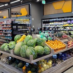 Inside the market to the left