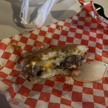Secret Burger Kitchen Tacoma Smash Burgers - Single smash...I forgot to take a pic initially, but the burger was hanging out the bun! Delicious! - Burgers Near Me - Tacoma, Washington Secret Burger Kitchen Tacoma Smash Burgers - Single smash...I forgot to take a pic initially, but the burger was hanging out the bun! Delicious! - Burgers Near Me - Tacoma, Washington