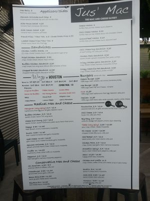 Menu photo 3 Jus' Mac Houston, TX