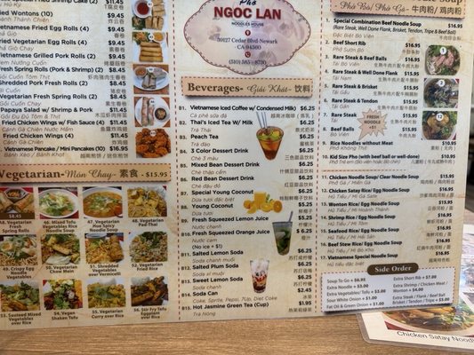 Menu photo 2 Pho Ngoc Lan Noodle House Newark, CA