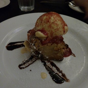 Maurizio's - Banana bread pudding with vanilla ice cream - Italian Near Me - Morgan Hill, California Maurizio's - Banana bread pudding with vanilla ice cream - Italian Near Me - Morgan Hill, California