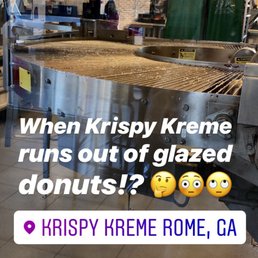 krispy kreme kreme runs out of glazed donuts