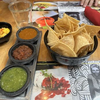 Mesa Mercado - Chips and salsa Crafted Salsa Trio with Chips $4 - Mexican Near Me - Carmichael, California Mesa Mercado - Chips and salsa Crafted Salsa Trio with Chips $4 - Mexican Near Me - Carmichael, California