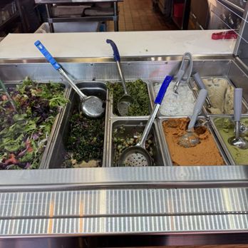 The Kebab Shop - Salad & food window - Mediterranean Near Me - San Diego, California The Kebab Shop - Salad & food window - Mediterranean Near Me - San Diego, California