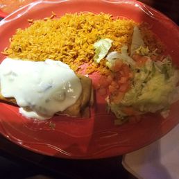 Chimichanga with queso
