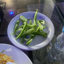 Aladdin’s Cafe - The bell peppers that was suppose to be on the "kabobs" that actually was RAW!