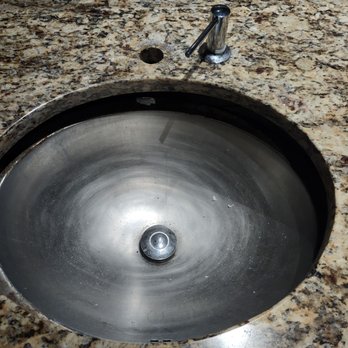 13 Coins Pioneer Square - Broken nasty filthy sink. Hair, Gross residue. No faucet. Entirely unacceptable - American Near Me - Seattle, Washington