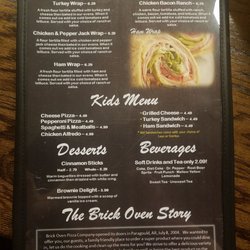 Brick Oven Pizza - Lumberton - Wraps, Kids, & Dessert!