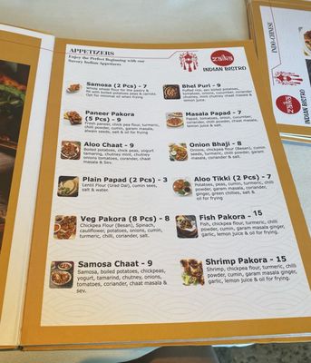 Menu photo 7 Zaika Indian Bistro las vegas, NV