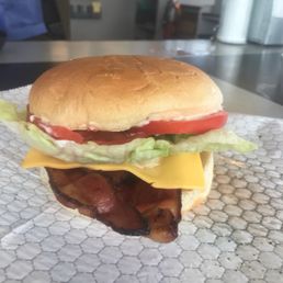 a bacon, lettuce, tomato and cheese sandwich a bacon, lettuce, tomato and cheese sandwich