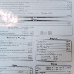 Whistlin Dixie Cafe - Breakfast menu 7/15/2023