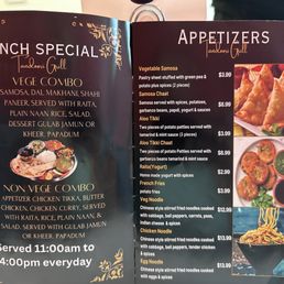 Menu Menu