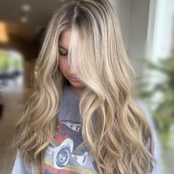 Kim Harper Salon & Spa - Blonde balayage on a client.