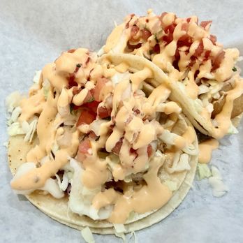Fish Daddy Grill - Crispy Fish Taco (F) and Shrimp Taco - Seafood Near Me - Fullerton, California