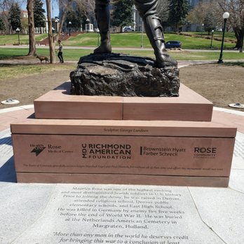 Lincoln Veterans Memorial Park - General Maurice Rose Monument - Parks Near Me - Denver, Colorado