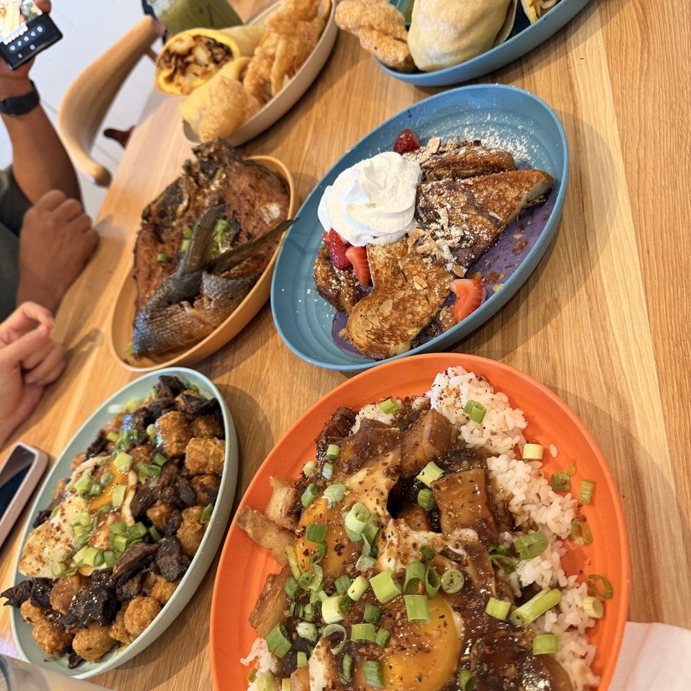 Tapa poutine, iloko moko, ube tres leches French toast, bangus and the Breakfast Burrito AKA The Jeepney Tapa poutine, iloko moko, ube tres leches French toast, bangus and the Breakfast Burrito AKA The Jeepney
