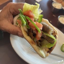 Yassou Souvlaki & Donair - Donair pita