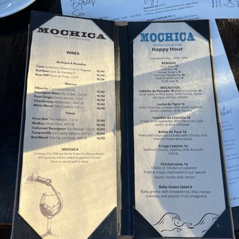 Mochica - Drink menu (2 of 2) - Peruvian Near Me - San Francisco, California Mochica - Drink menu (2 of 2) - Peruvian Near Me - San Francisco, California