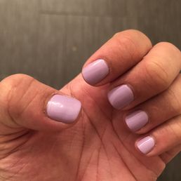 OPI nail polish - regular manicure, left hand