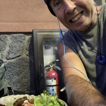 Ultimate Burger - This burger on the organic salad is so hot, I had to sit next to the fire extinguisher!! - Burgers Near Me - Kailua-Kona, Hawaii Ultimate Burger - This burger on the organic salad is so hot, I had to sit next to the fire extinguisher!! - Burgers Near Me - Kailua-Kona, Hawaii