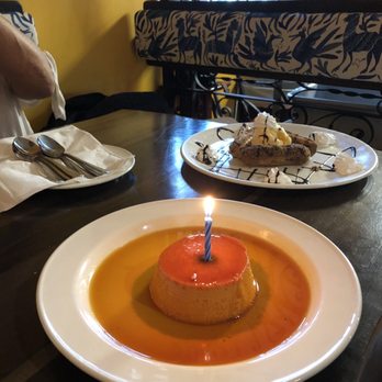 Hacienda - Flan /A.k.a. birthday cake - Mexican Near Me - Paterson, New Jersey