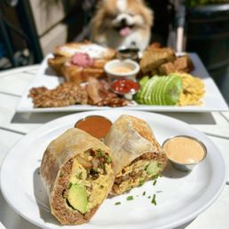 Spicy Captain Crunch Burrito: Eggs, bacon, housemade spicy chorizo, potatoes, cheese, secret sauce ($17.95 +$3 avo) - GET THIS! Spicy Captain Crunch Burrito: Eggs, bacon, housemade spicy chorizo, potatoes, cheese, secret sauce ($17.95 +$3 avo) - GET THIS!