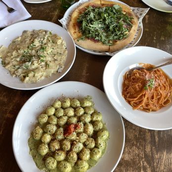 Barbusa - funghi e tartufo, gnocchi, a pizza and another pasta i forgot the name of :( - Italian Near Me - San Diego, California Barbusa - funghi e tartufo, gnocchi, a pizza and another pasta i forgot the name of :( - Italian Near Me - San Diego, California
