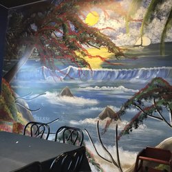 Delicias Del Caribe Restaurant - Interior paintings on the walls