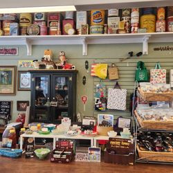 Mountain Man Nut & Fruit - Check out counter with great canisters to purchase