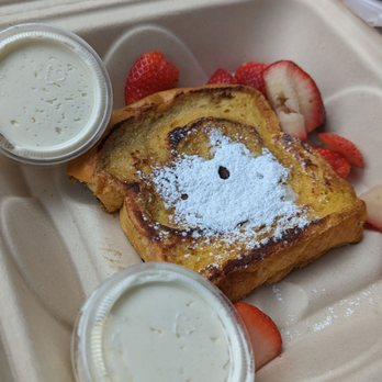Red House Cafe - Brioche french toast is tasty, but needs syrup. Should probably order this at the restaurant and not to-go. - Breakfast & Brunch Near Me - Pacific Grove, California Red House Cafe - Brioche french toast is tasty, but needs syrup. Should probably order this at the restaurant and not to-go. - Breakfast & Brunch Near Me - Pacific Grove, California
