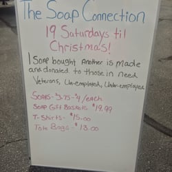The Soap Connection donates back to people in need.