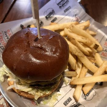 Bill's Bar & Burger - Standard burger and fries - Burgers Near Me - Pittsburgh, Pennsylvania