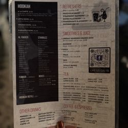 Nara Bistro Mediterranean Cuisine & Hookah - Menu (as of Nov 2025)