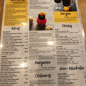 Limon - Menu2 October 2019 - Tapas/Small Plates Near Me - Burlingame, California