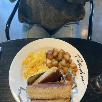 Cafe Patachou At The Stutz - Side Cinnamon Sugar Toast, potatoes - Breakfast & Brunch Near Me - Indianapolis, Indiana