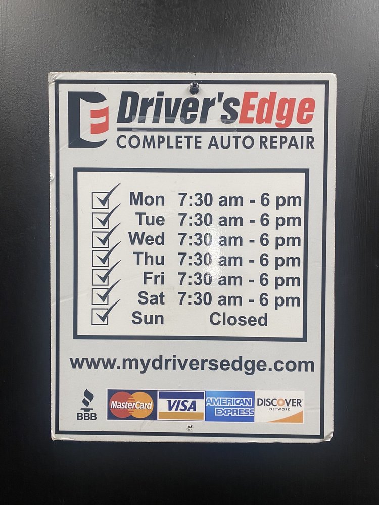 DRIVER’S EDGE COMPLETE AUTO REPAIR Updated October 2024 64 Reviews