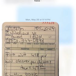 Kasia's Cleaning Service's - My quote ($106.35)