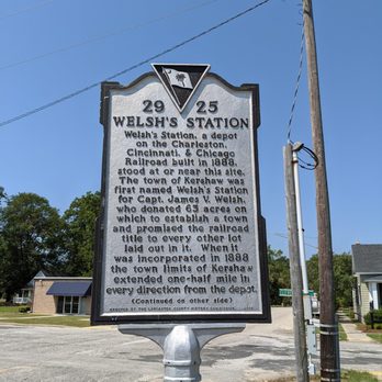 Welsh's Station Historical Marker - Welsh's Station Historic Marker, Kershaw - Landmarks & Historical Buildings Near Me - Kershaw, South Carolina Welsh's Station Historical Marker - Welsh's Station Historic Marker, Kershaw - Landmarks & Historical Buildings Near Me - Kershaw, South Carolina